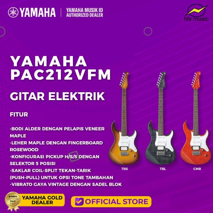 HLS Music - Yamaha Pacifica 212 VFM / PAC212VFM Gitar Elektrik