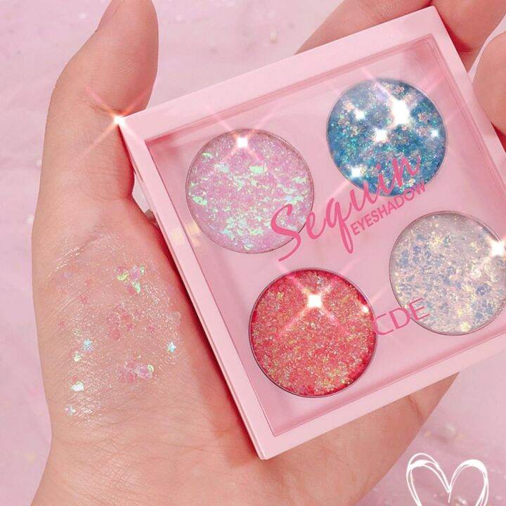 1-ตลับ-cde-glitter-eye-makeu-eyeshadow-ของแท้-100-สินค้ายอดฮิต-กลิตเตอร์เจลอายแชโดว์-เจลกากเพชรเทรนด์แต่งตาวิ้งวับ-ตาวิ้ง-สไตล์เกาหลี-แป้งพัฟ-แป้งตลับ-มิสทีน-mistine