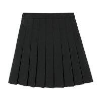 [COD] Pleated Skirt Womens Spring/Summer Gray Preppy A- line Short