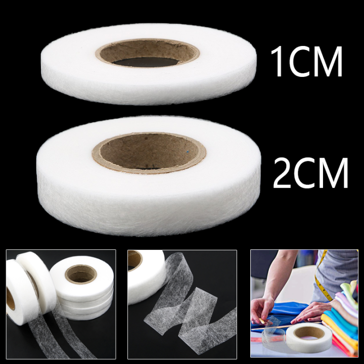 White Double Sided Sewing Adhesive Tape Cloth Apparel Fusible