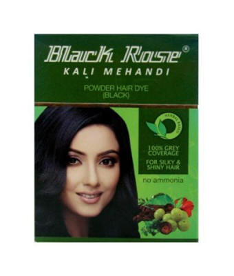 Black Rose Kali Mehandi Black Henna Hair Dye powder black 50g