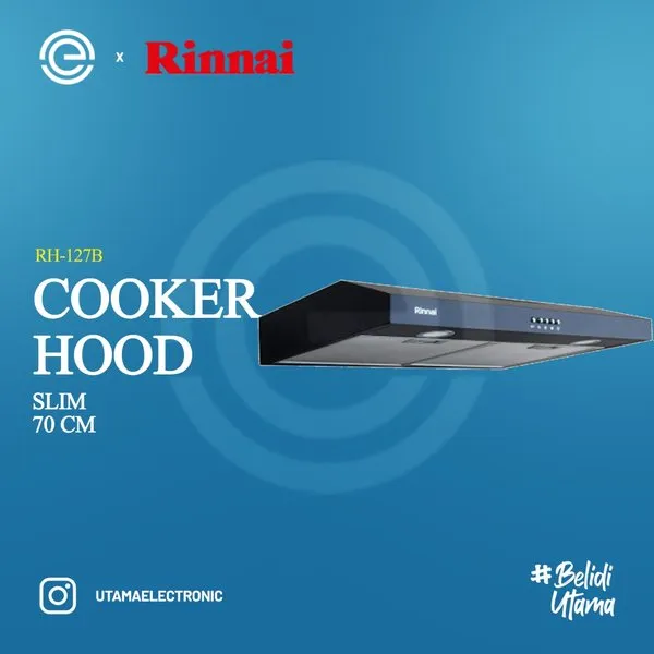 RINNAI Cooker Hood Slim 70 Cm RH-127B | Lazada Indonesia