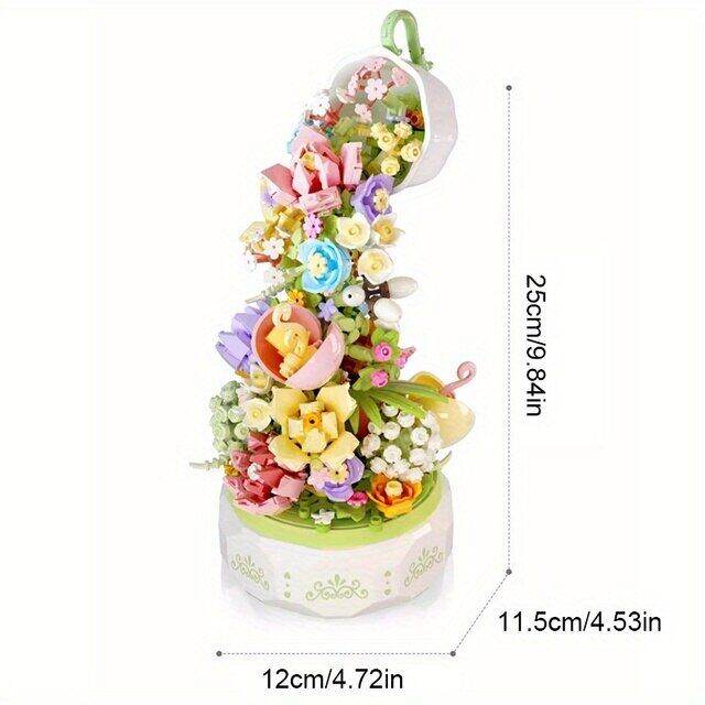 flower-botanical-collection-music-rotating-box-building-block-with-led-lights-not-compatible-with-lego-girls-toys-gift-575pcs