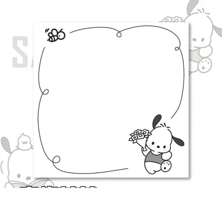 sanrio-กระดาษโน๊ต-ลายการ์ตูนซานริโอ้น่ารัก-แบบเรียบง่าย-สําหรับนักเรียน