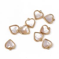 Nelarams สร้อยคอรูปดาวห้าแฉก,เครื่องประดับ DIY จี้เปลือกหอยสำหรับทำทอง14K จำนวน2ชิ้น