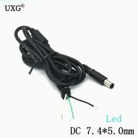 5ft 1.5M 7.4 x 5.0 mm Power DC Jack Charger Adapter Plug Cord Connector Cable Power Supply Cable with LED Light for Dell Laptop