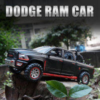 【RUM】 DIE-CAST รถ1:32 DODGE RAM รถโลหะผสมรุ่น Light &amp; เสียงประกอบของเล่นสำหรับของเล่นเด็กสำหรับของขวัญเด็กสำหรับรถเด็กผู้ชายสำหรับชายคอลเลกชันรถยนต์รุ่น