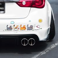 New Funny Climbing Cats Car Sticker Animal Styling Waterproof Stickers Decoration Car Body Home Window Creative Vinyl Car Decals