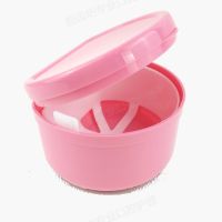 High efficiency Original semi-circular double-layer denture box denture box with filter for full dentures Polident supporting special soaking storage