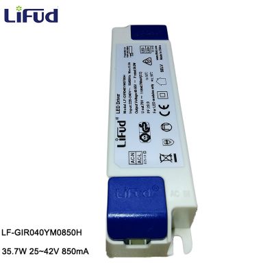 {“: Lifud ไดรเวอร์ LED 36W 850Ma DC 25-42V AC220-240V LF-GIR040YM0850H แผงไดรเวอร์ LED ควบคุมหม้อแปลง LED สำหรับการตะเกียงแอลอีดีคลาส II