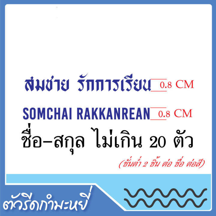 ป้ายชื่อนักเรียนกำมะหยี่-ตัวรีดชื่อลูก-ชื่อนามสุกล-ชื่อย่อโรงเรียน-ใช้เตารีดรีดเองได้-ซักได้รีดทับได้ไม่หลุด