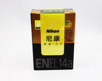 แบตเตอรี่ Nikon EN-EL14A ของใหม่ (ของแท้) แบตเตอรี่เดิม for Df D5100 D5200 D5300 D5500 D5600 D3100 D3200 D3300 D3400 D3500 D3600 L820 P7000 P7100 P7200 P7700 P7800 ENEL14a