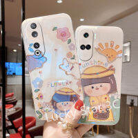 เคสสำหรับ นิ่ม Honor 90 Lite X8a X7a 4G 5G Phone Case เคสโทรศัพท์ป้องกันการตกหล่นลายดอกไม้พระอาทิตย์รูปตัวการ์ตูนเด็กผู้หญิงน่ารักลายดอกไม้บลูเรย์ฝาหลังโทรศัพท์