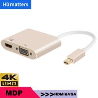 Macbook pro HDMI adapter 4K Mini DP to hdmi vga adapter hdmi vga mac adapter Thunderbolt 2 to hdmi vga dvi adapter for apple mac Cables