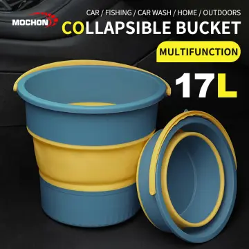 Thick Silicone Collapsible Bucket outdoor Home Portable Folding Bucket for  Fishing Washing Supplies Warehouse Home Storage