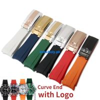 Suitable For Arc Silicone Bracelet 20Mm GMT Daytona Submariner With Logo Strap Soft Rubber Watch Band Replacement 0412