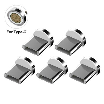 Magnetic Charging Cable Adapter Connector Tips Head for Type C Micro USB iPhone 3A Fast Charging 5Pcs Plugs Not Cable
