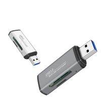 Hjghfhf 2 IN 1การ์ดรีดเดอร์ USB หน่วยความจำ3.0ความเร็วสูงตัวแปลงไรท์เตอร์ไดรฟ์หลายการ์ดอุปกรณ์เสริมแล็ปท็อป