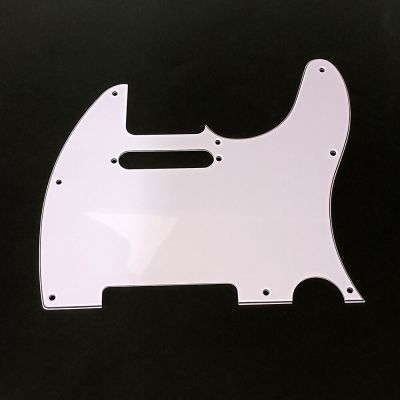 ；‘【；。 3Ply Aged Pearloid Pickguard Tele Style Guitar Pickguard Aged White Pearl Musical Instrument Guitar Parts Accessories