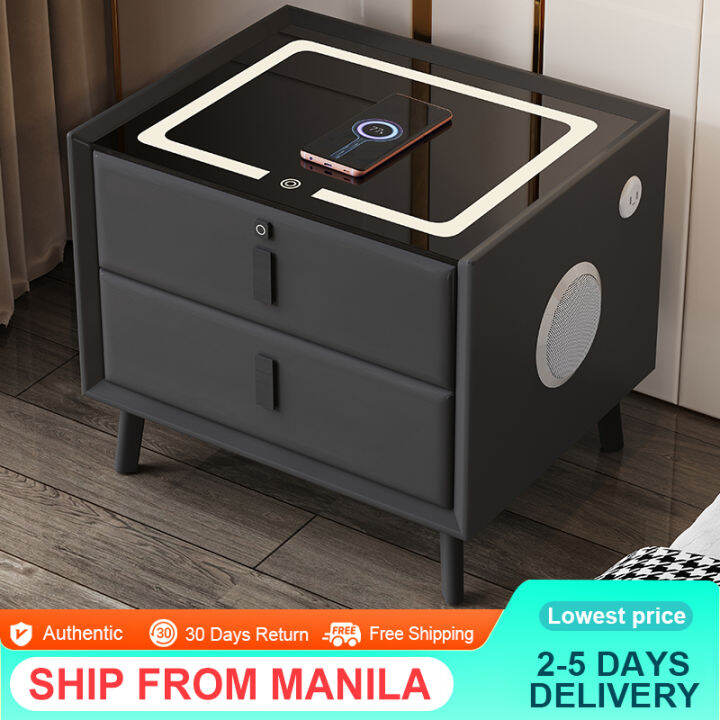 Saint Villa smart bedside table small multifunctional modern