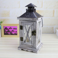 R Wood Candle Holder Metal Romantic Candlestick Holder Candle Holder Lantern Home Decor Party Crafts Storm lantern candle