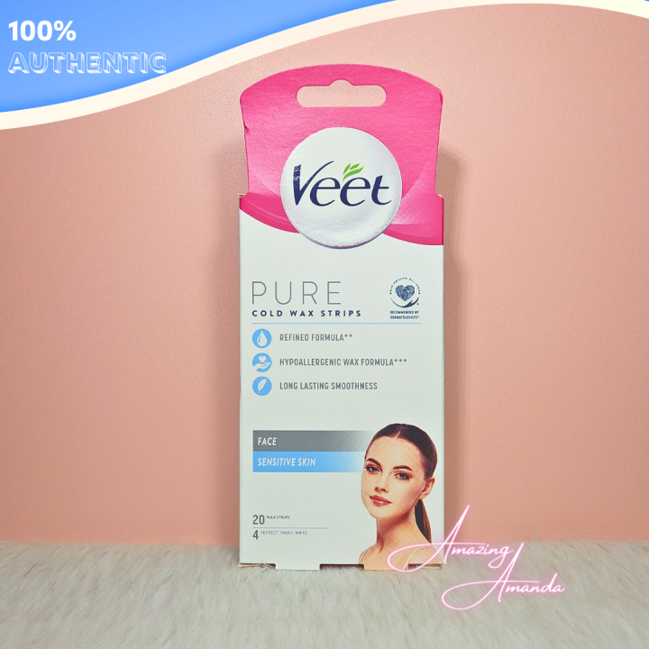 Veet Cold Wax Strips Face 20pack Lazada PH