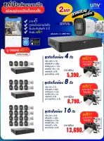 ชุดโปรโมชั่น กล้องวงจรปิด UNV รุ่น UAC-B112-F28 ความละเอียด 2MP  ภาพสวยคมชัด กล้องพร้อมอุปกรณ์ติดตั้ง