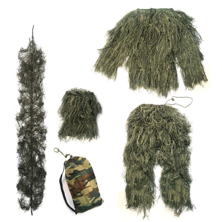 kkbbชุดพรางล่าสัต-ชุดพรางกิลลี่สูทชุดป่าชุดพางล่าสัตว์ชุดหญ้าพรางตัว-นักล่า-1-5-1-9-เมตรสามารถสวมใส่-cod-มีอยู่ใน-dorothymohney
