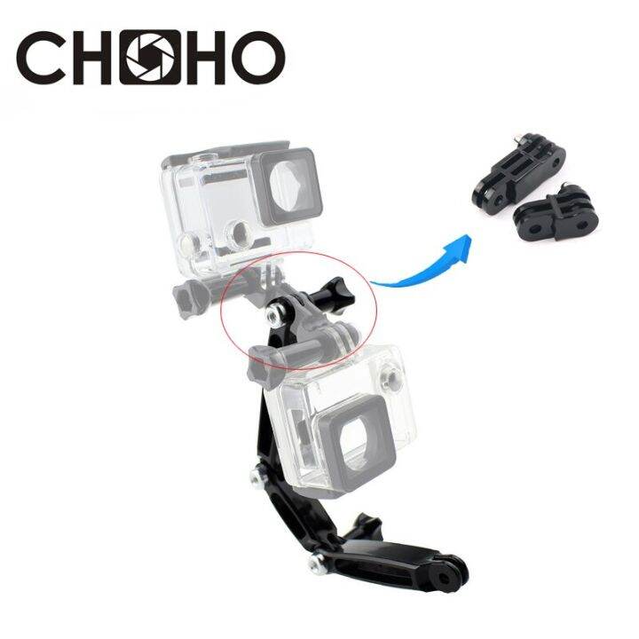 สำหรับอุปกรณ์เสริม-gopro-หมวกกันน็อคมือถือเสาต่อขยาย3ทางแขนสำหรับ-go-pro-hero-11-9เหมาะสำหรับเสี่ยวหมี-yi-sjcam-dji-action