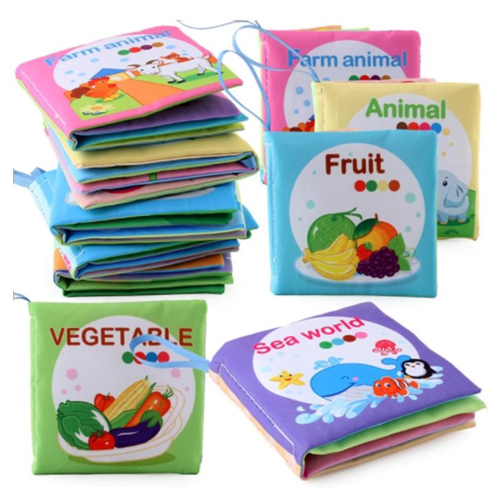 หนังสือผ้าสำหรับเด็ก-หนังสือเด็กเล็ก-fabric-book-ของเล่นเด็กเพื่อการเรียนรู้