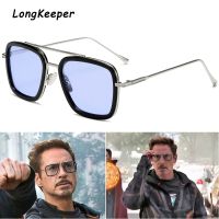 Luxury Fashion Tony Stark Style For Women Sunglasses Men Square Brand Design Sun Glasses Oculos Retro Male Iron Man Oculos De