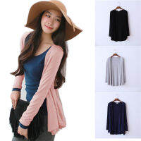 เสื้อคลุมแขนยาว ผ้า Modal ชุดป้องกันแสงแดด เสื้อแอร์ Cardigans