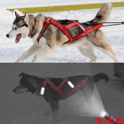 [COD] T running dog chest strap large vest style Alaskan sled traction cart drag