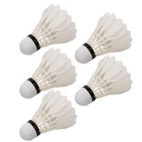 【CW】 5Pcs Badminton Shuttlecock Board Feather Flying Stability Durable Indoor ！