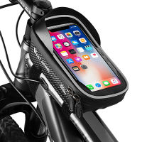 WEST BIKING Bicycle Bag Waterproof Phone Bag Reflective MTB Road Bike Pannier Touch Screen 7.2 Inch Phone Case Bike Accessories