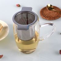 1Pcs Household Double Handles 304 Stainless Steel Tea Drain Strainer / Reusable Teapot Cup Screen Strainers /Stainless Steel Mesh Tea Infuser