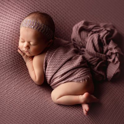 ✇☊ jiozpdn055186 Newborn fotografia adereços envolto pano fio interior meninos e meninas do bebê aniversário trajes de