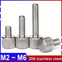 GB835 M2.5 M3 M4 M5 M6 M8 Thumb Screwsknurled Head Thumb BoltMachineryTool Round Adjustment Hand Screw 304 Stainless Steel