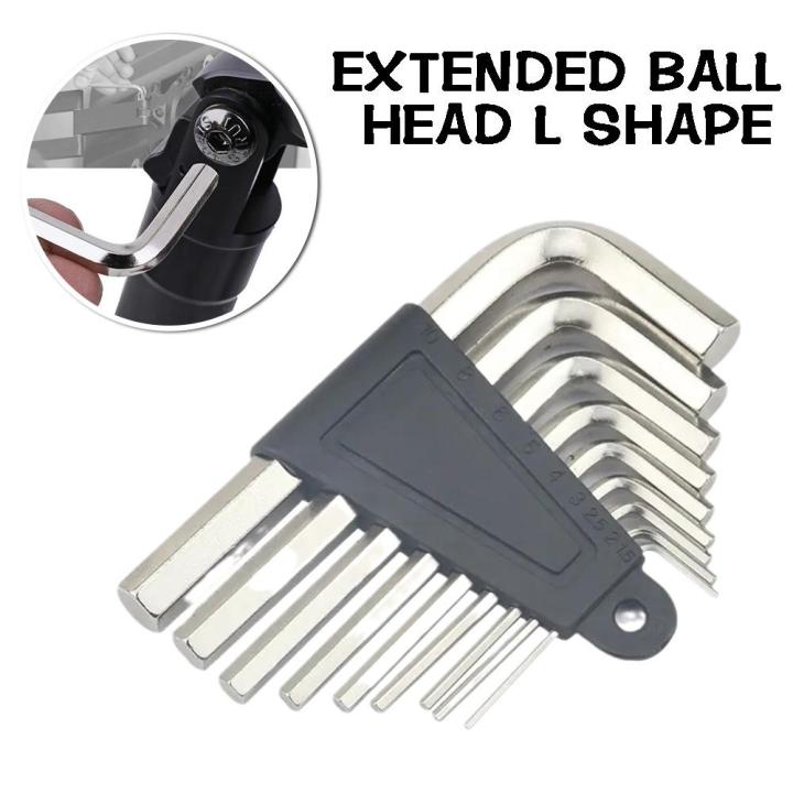 9-pcs-inner-hexagonal-wrench-set-extended-ball-head-wrenches-portable-l-shaped-tool-manual-repair-e0r4
