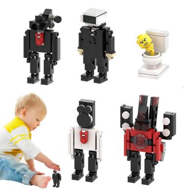 Building Bricks Doll Character Accessory Toys Figures Building Blocks Educational Assembly Toy Toilet Man Kids Birthday Gifts fit