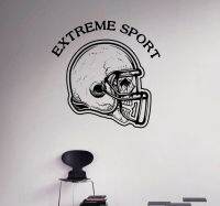 【CC】ஐ  sports wall decal skull football vinyl home interior bedroom decoration artist supplies  jx15