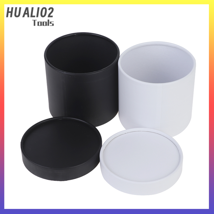 huali02กล่องกระดาษลายดอกไม้ทรงกลม1ชิ้นกล่องใส่ของขวัญถังกล่องของขวัญปาร์ตี้