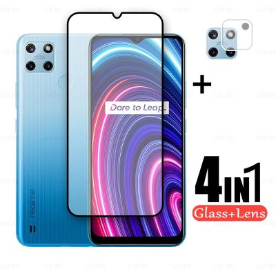 （SPOT EXPRESS）กระจกกันรอย C25Y สำหรับ Realme สำหรับฟิล์มเลนส์กล้องถ่ายรูปป้องกัน Kaca Full