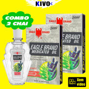 Dầu Gió Trắng Con Ó EAGLE BRAND MEDICATED OIL 24ML