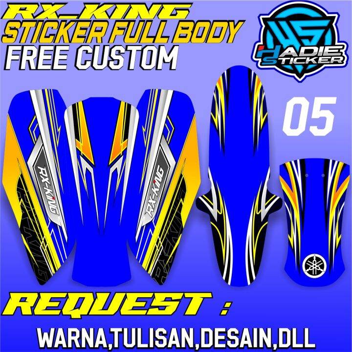 RX KING STICKER FULL BODY CUSTOM | Lazada Indonesia