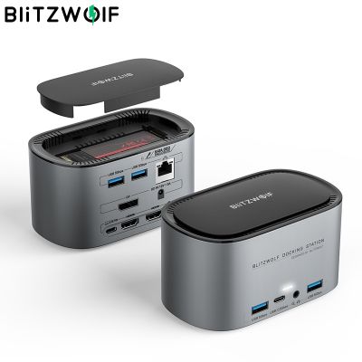 BW-TH12 BlitzWolf 14-In-1แท่นวางมือถือฮับ USB พอร์ตหลายตัวพร้อม M.2 SATA 3.0ฮาร์ดดิสก์ SSD (NGFF) HD 4K USB 3.0 1000เมกะไบต์/วินาที RJ45 Feona