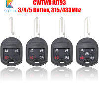 Keyecu CWTWB1U793กุญแจรีโมท Fob สำหรับฟอร์ดขอบหนีฟิวชั่นสำหรับ Lincoln สำหรับมาสด้า315433เมกะเฮิร์ตซ์ด้วย4D63 80bit 1788A-FWB1U793