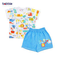 [คูปอง20%] BABBLE ชุดเด็กแรกเกิด 0-3 เดือน ผ้าฝ้าย100% ระบายอากาศได้ดี (5 ลายให้เลือก) ชุดเสื้อป้ายแขนสั้น (TA002) (BTA) (ชุดเด็กแรกเกิด เสื้อผู