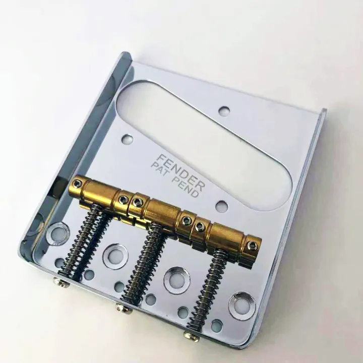 Brass Barrel Saddles Guitar Bridge for Fender Telecaster Electric