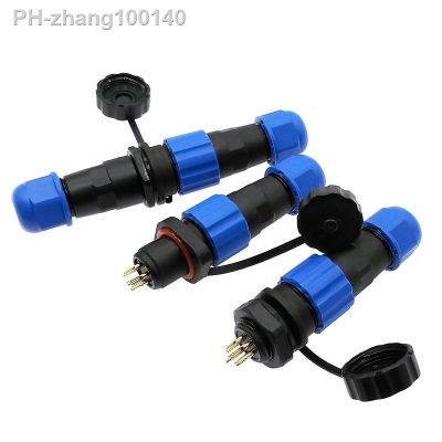 Waterproof connector IP68 SP13 2 Pin 3pin 4pin 5pin 6pin 7pin cable connectors Plug and socket